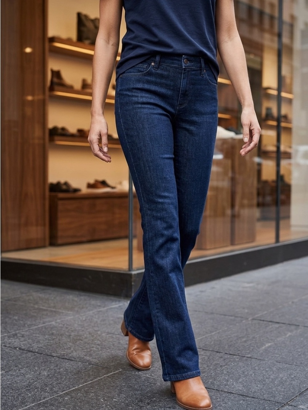 LOFT Dark Blue Flare Jeans